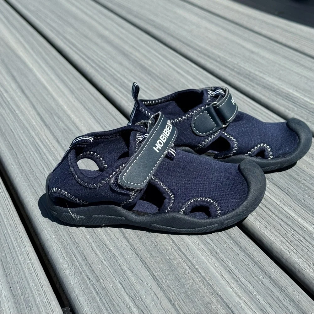 Hobibear Navy Blue Unisex Toddler Water Shoes Sandals Size 8 (UK 24)